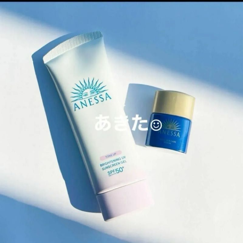 ANESSA Tone Up Brightening UV Sunscreen Gel SPF50+ PA++++ 90g แถม Anessa Night Sun Care 12ml , ANESSA Tone Up ,Anessa Night Sun Care , กันแดด Anessa , กันแดด anessa สูตรไหนดี , กันแดด anessa ราคา , กันแดด anessa รีวิว